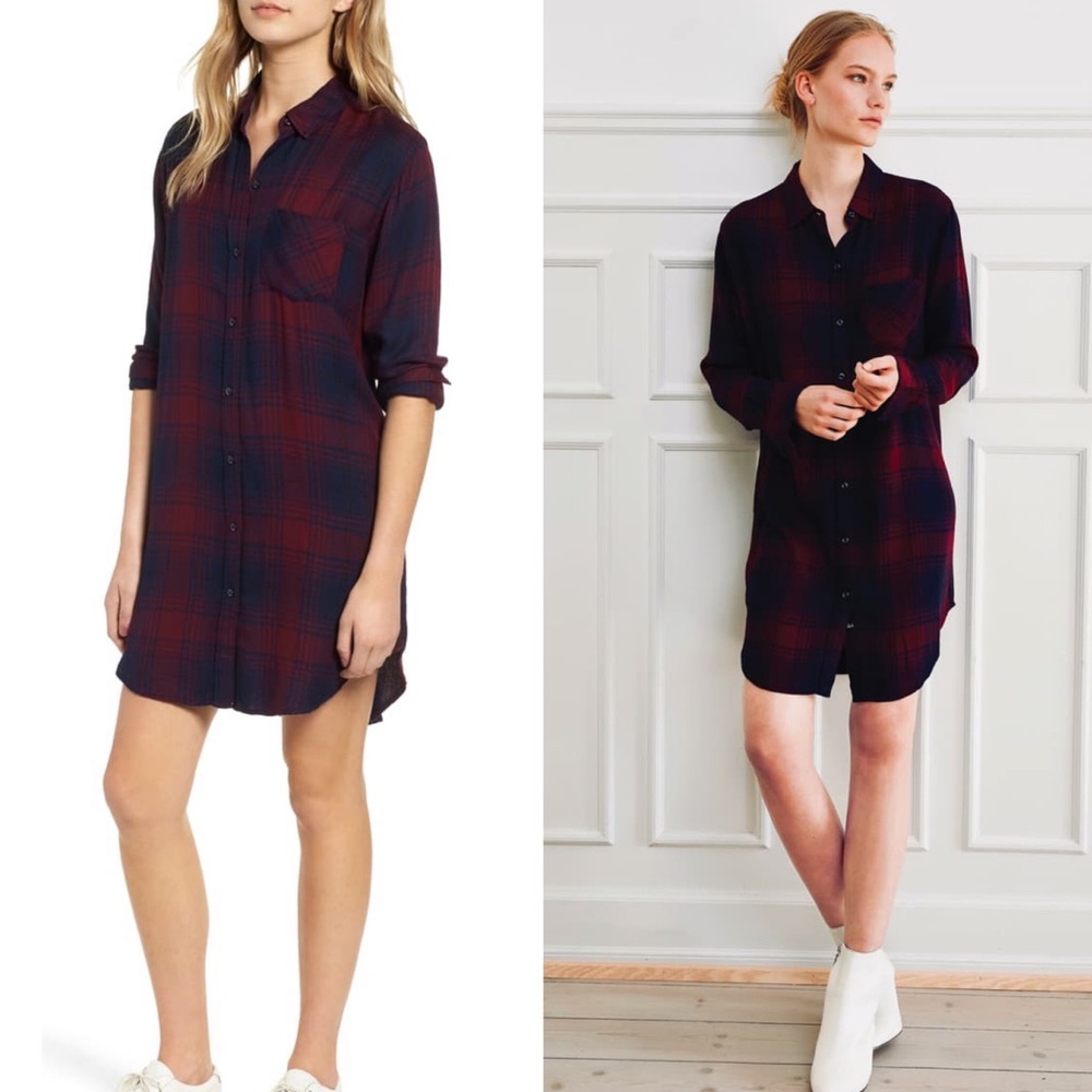 NWT - Rails Bianca Flannel Shirtdress